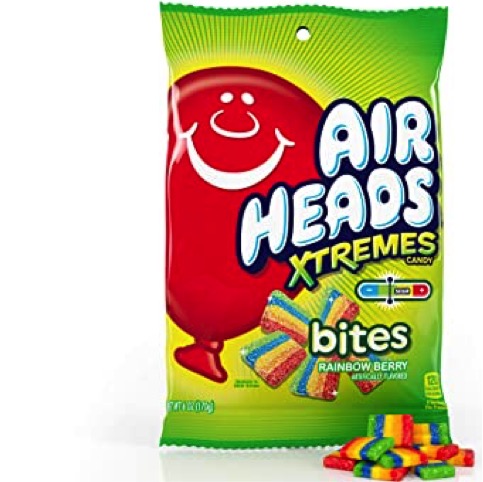 Airheads Extreme Bites Rainbowberry Peg Bag 6 Oz
