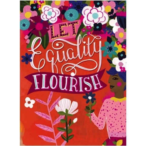 Tarjeta Let Equality Flourish