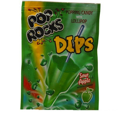 Pop Rocks Dips Sour Apple de 0.63 Oz