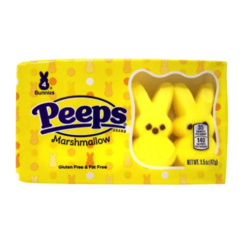 Peeps Bunny Yellow 4 pzas