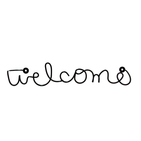 Colgador De Metal Welcome