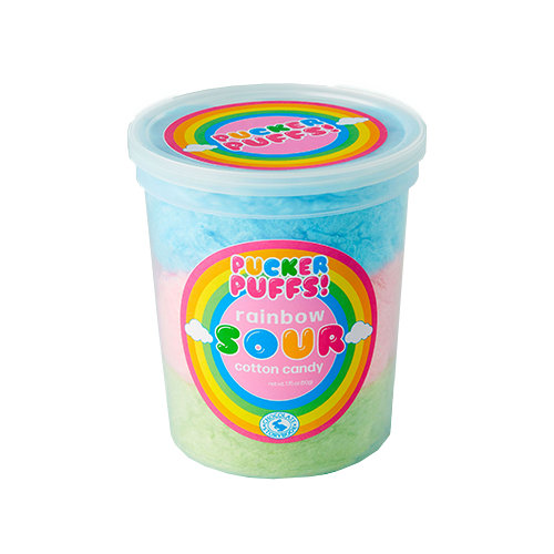 Rainbow Sour Cotton Candy 1.75oz
