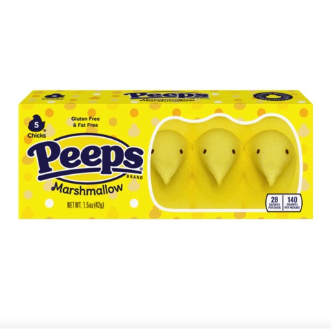 Peeps Chicks Yellow 5 pzas