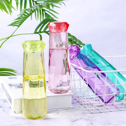 Botella de Vidrio Colores Pasteles