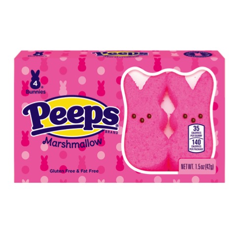 Peeps Bunny Pink 4 pzas
