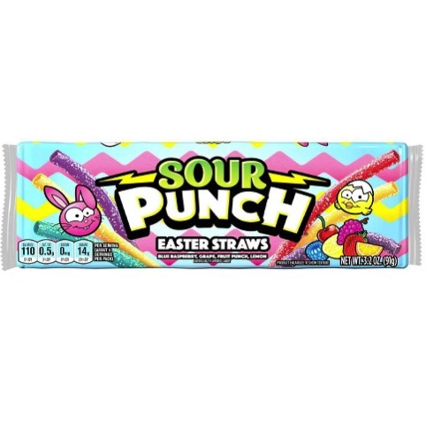 Sour Punch Easter Straws