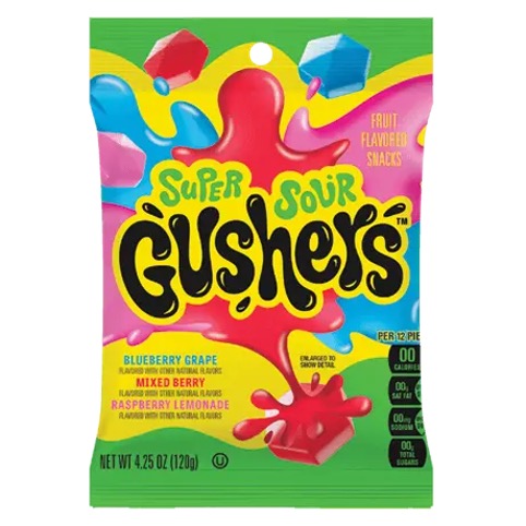 Gushers Super Sour Berry Peg Bag