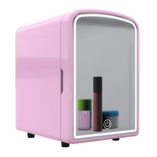 Mini Nevera Portátil Skin Care Rosada