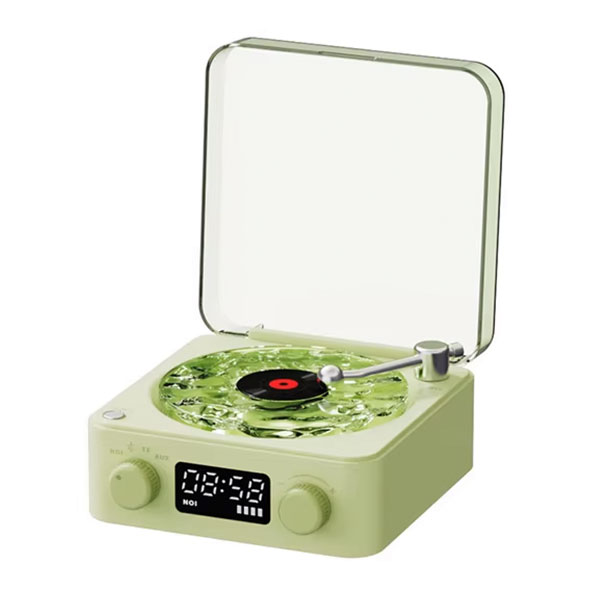 Bocina Tocadisco Retro Verde
