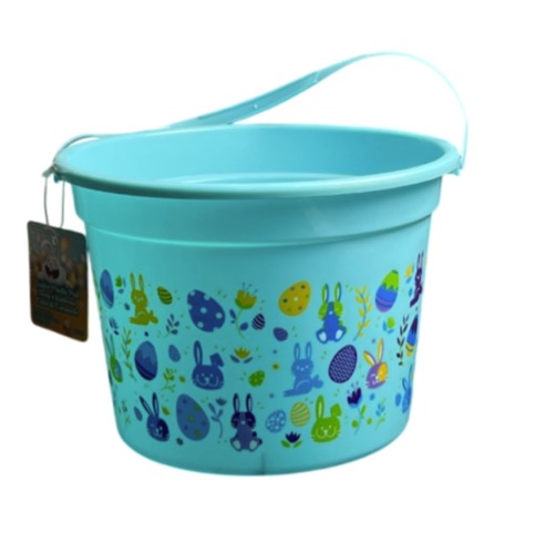 Canasta de Plástico Celeste Bunnies