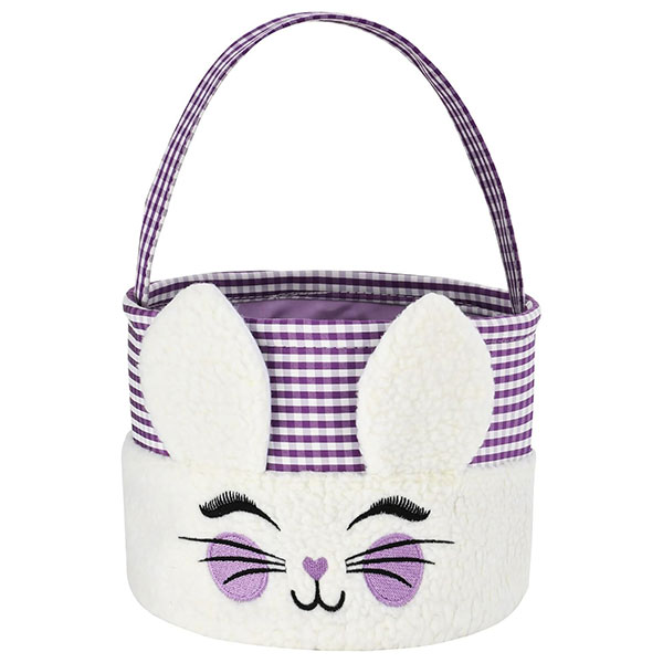 Canasta de Conejo de Pascua Morada