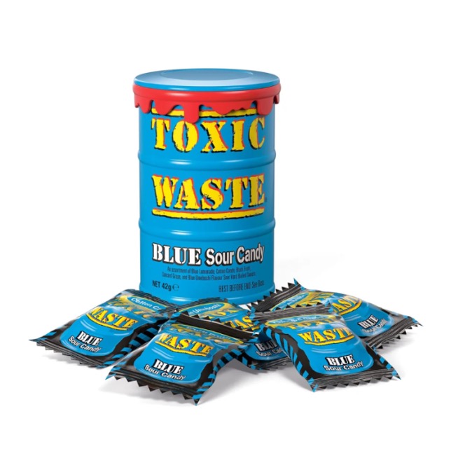 Toxic Waste Sour Blue Drum Candy  1.7oz