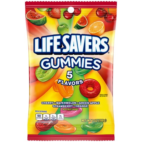 Lifesavers Gummies 5 Flavors 7 oz