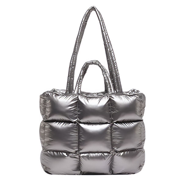 Puff Tote Bag Dark Gray