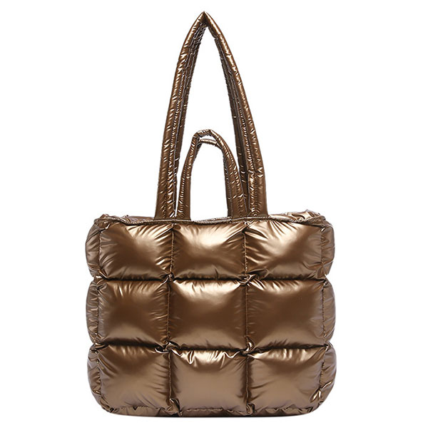 Puff Tote Bag Light Brown