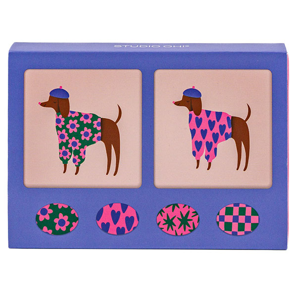 Mini Note Card "Bonjour, Mes Amis"