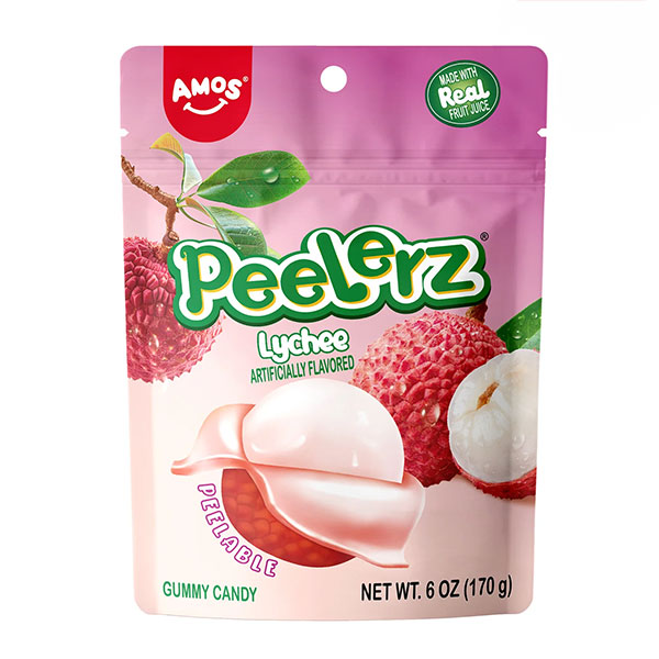 AMOS PEELERZ GUMMY LYCHEE  6 OZ