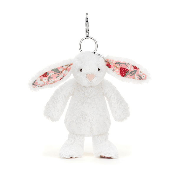 Llavero Jellycat Blossom White Bunny "Berry"