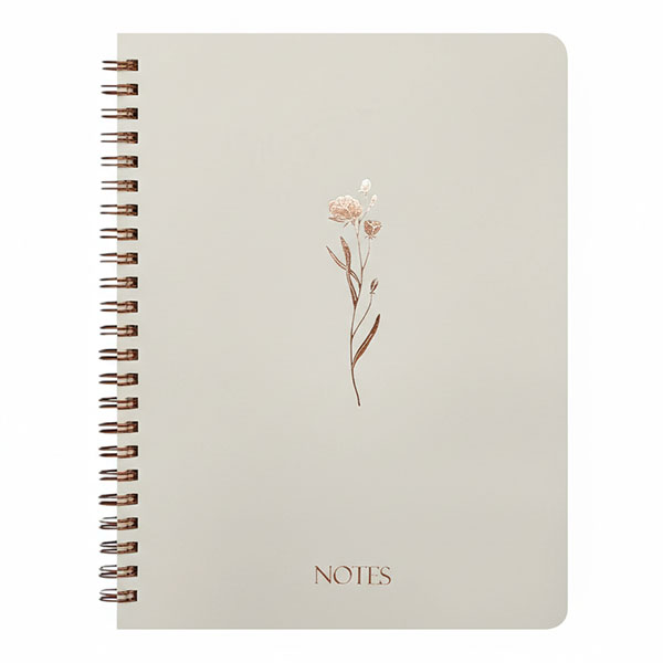 Cuaderno Espiral Beige