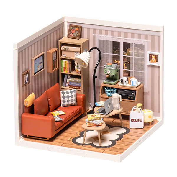 Kit de Mini Casa DIY Rolife – Cozy Living Lounge