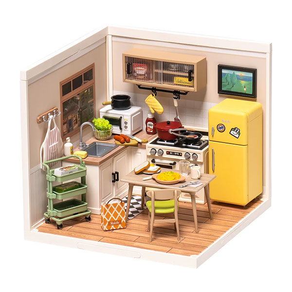 Kit de Mini Casa DIY Rolife – Happy Meals Kitchen