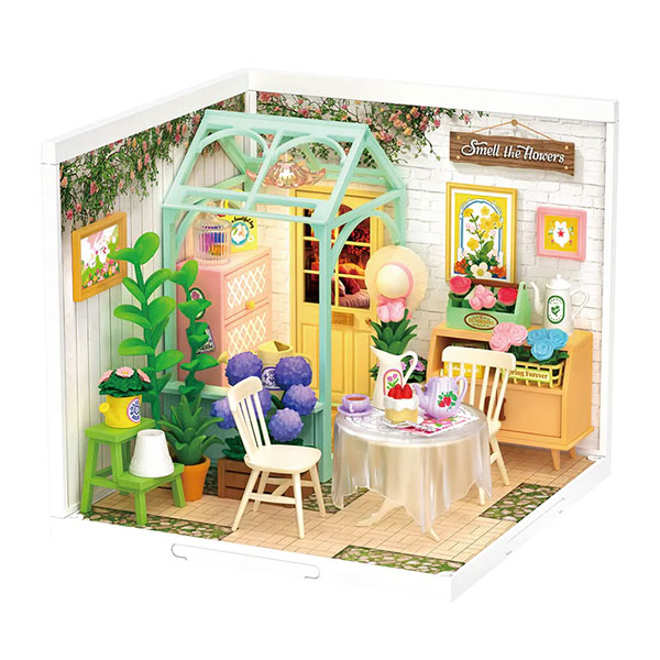 Kit de Mini Casa DIY Rolife - Blooming Tea Garden