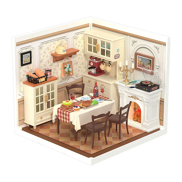 Kit de Mini Casa DIY Rolife - Warm Dining Room