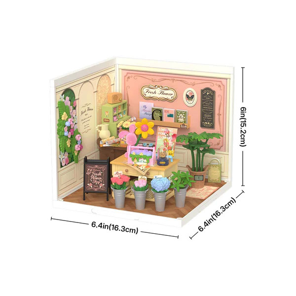 Kit de Mini Casa DIY Rolife - Fresh Flower Shop - Imagen 3