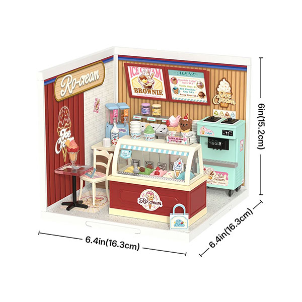 Kit de Mini Casa DIY Rolife – Flavorful Ice Cream - Imagen 3