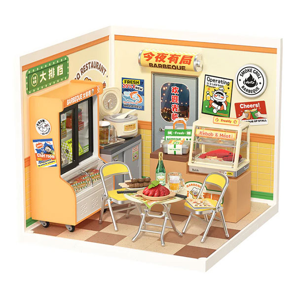 Kit de Mini Casa DIY Rolife - Night Out Food Stall