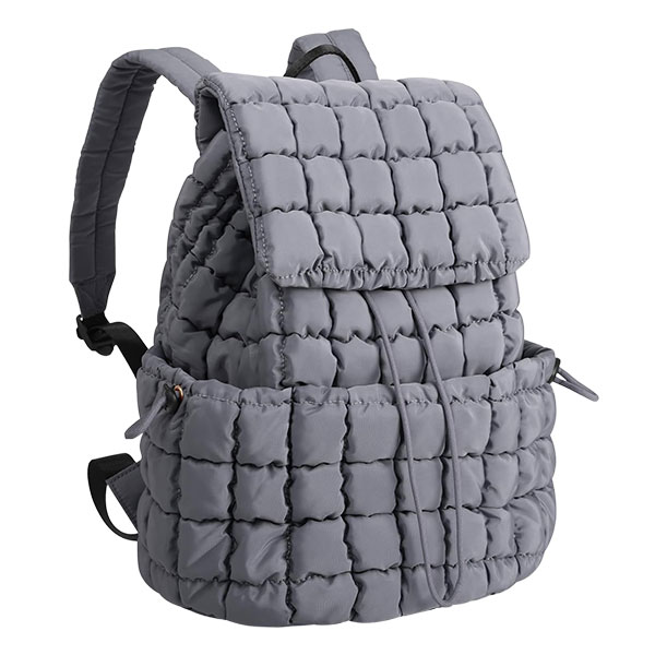 Mochila Puff Gris