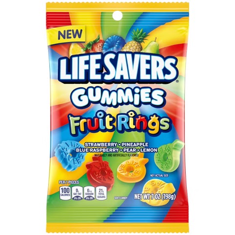 Lifesavers Gummies Fruit Rings 7 oz