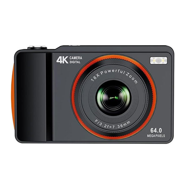Cámara Digital 4K Negro