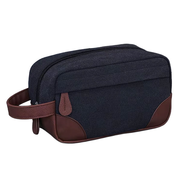 Estuche Negro con Asa Chocolate