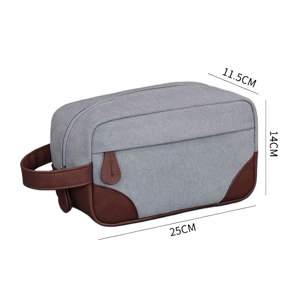 Estuche Gris con Asa Chocolate - Imagen 3