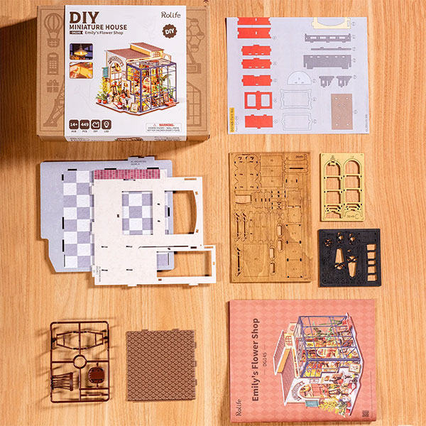 Kit de Mini Casa DIY Rolife – Emily's Flower Shop - Imagen 2