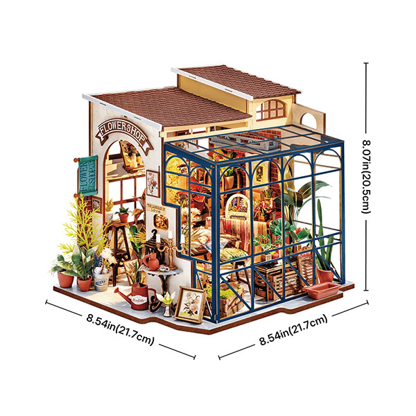 Kit de Mini Casa DIY Rolife – Emily's Flower Shop - Imagen 3