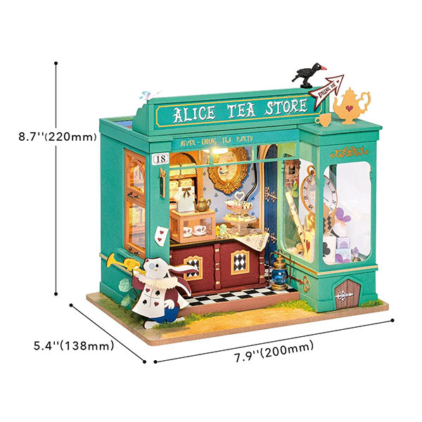 Kit de Mini Casa DIY Rolife – Alice's Tea Store - Imagen 3
