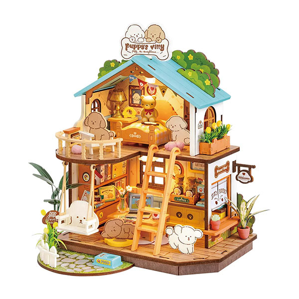 Kit de Mini Casa DIY Rolife – Puppy's Cozy Villa