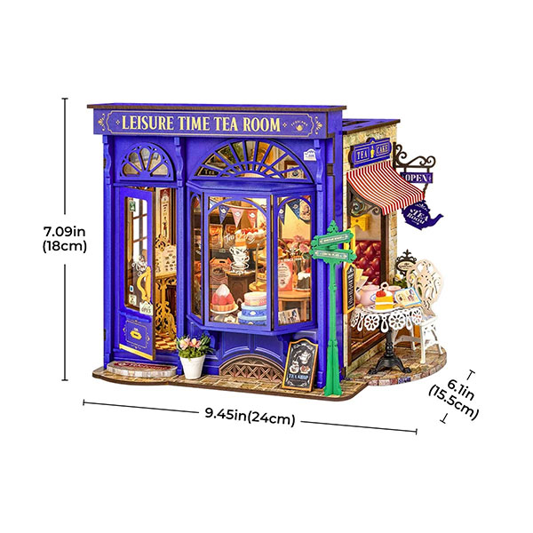 Kit de Mini Casa DIY Rolife – Leisure Time Tea Room - Imagen 3
