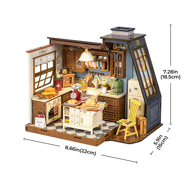 Kit de Mini Casa DIY Rolife – Baking Kitchen - Imagen 3