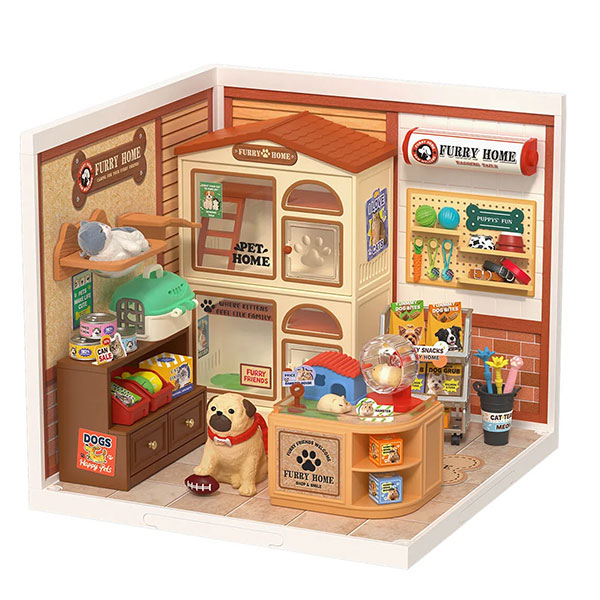 Kit de Mini Casa DIY Rolife – Furry Friend's Home