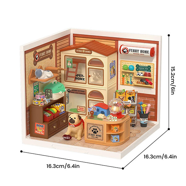 Kit de Mini Casa DIY Rolife – Furry Friend's Home - Imagen 3